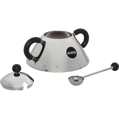 Product Ζαχαριέρα Alessi Sugar Bowl with Spoon Black 9097 B base image