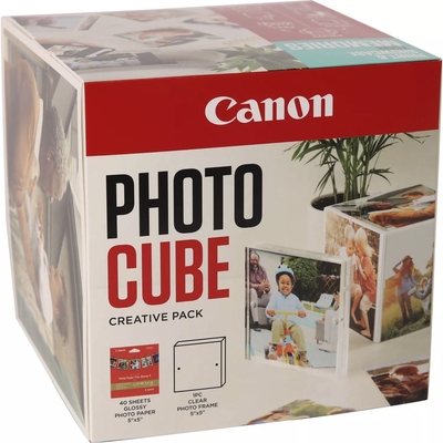 Product Φωτογραφικό Χαρτί Canon PP-201 13x13 cm Cube Creative White Blue 40 Sh. base image