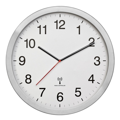 Product Ρολόι Τοίχου TFA 60.3545.02 Brushed aluminum frame, white dial base image