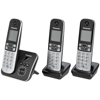 Product Ασύρματο Τηλέφωνο Panasonic KX-TG6823GB black base image