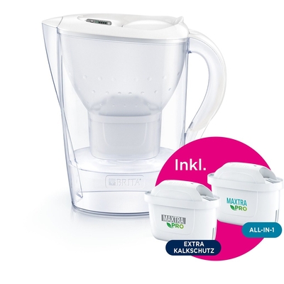 Product Κανάτα Brita Marella White incl. 1x ALL-in-1, 1x extra lime base image