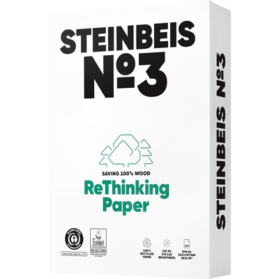Product Χαρτιά Εκτύπωσης Steinbeis No. 3 Recyclingpapier A4 80 g 500 Blatt ISO 90 base image