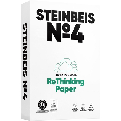 Product Χαρτιά Εκτύπωσης Steinbeis No. 4 Recyclingpapier A4 80 g 500 Blatt ISO 100 base image