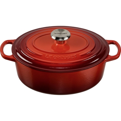 Product Γάστρα Le Creuset Signature Oval Roaster Cherry Red 33 cm base image