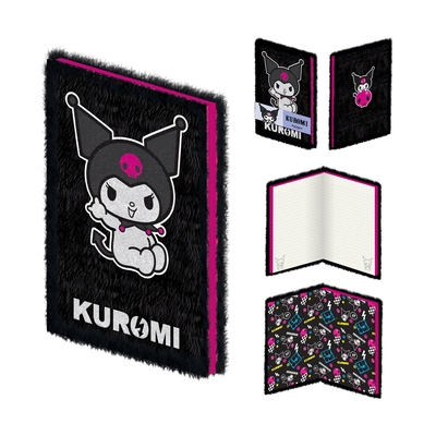 Product Σημειωματάριο Pyramid: Kuromi - Rock Out A5 Plush Casebound (SR2402813) base image