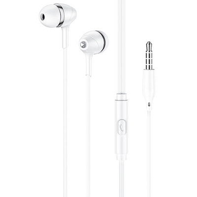 Product Handsfree Ακουστικά Lamtech FASHIONABLE 3,5mm EARPHONES WHITE base image