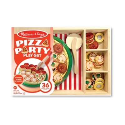 Product Παιχνίδι Μαγειρικής Melissa & Doug Pretend Play: Wood - Pizza Party Playset (6074863) base image