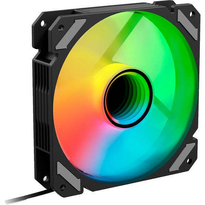 Product Case Fan 12cm Sharkoon 120*120*25 SHARK Mirror PWM RGB Black base image