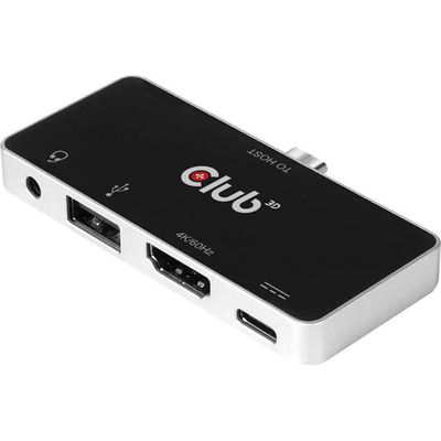 Product Docking Station Club 3D USB-C 4in1 >HDMI/USB/USB-C/Audio 4K60Hz PD100W base image