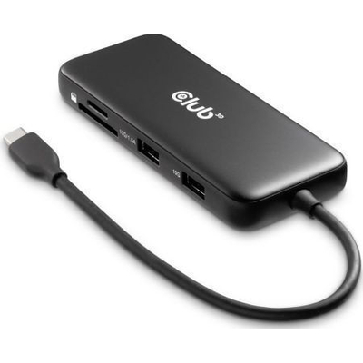Product Docking Station Club 3D USB-C 8in1 >DP1.4/HDMI2.0/USB-C/LAN 8K30Hz PD100W base image