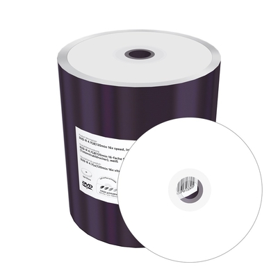 Product DVD-R MediaRange 4.7GB printable,100er Pack Folie (Shrink) base image