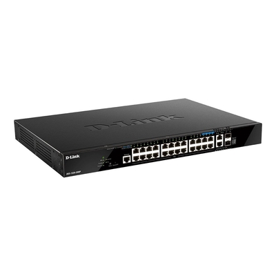 Product Network Switch 440mm D-Link DGS-1520-28MP/E 2*SFP+/ 2*XGE/20*GE PoE base image