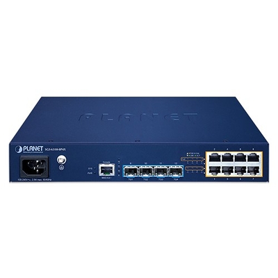 Product Network Switch Planet 8-Port L3 PoE+ Managed SGS-6310-8P4X base image