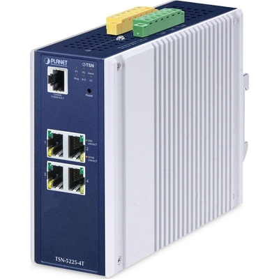 Product Network Switch Planet Industrial L2+ 4-Port Managed TSN Ethernet TS base image