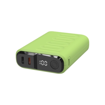 Product Powerbank Realpower PB-10000C PD+,3xType-C,light Green base image
