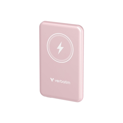 Product Powerbank Verbatim Charge?n?Go Magnetic Wireless 5000 Pink base image