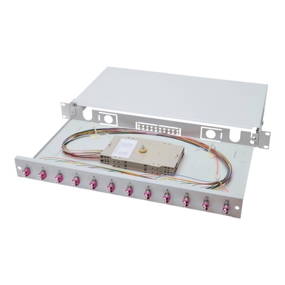 Product Splice Box Digitus LWL 1HE equipped 12x LC DX OM4 Gray base image