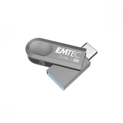 Product USB Flash 32GB Emtec USB3.2 Type-C Dual D280 base image