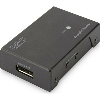 Product Αντάπτορας Digitus DP-Repeater up to 20m FullHD up to 13m UHD 4K Black base image
