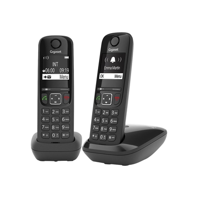 Product Ασύρματο Τηλέφωνο Gigaset AS690 Duo Black int. base image