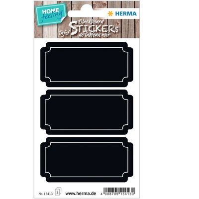 Product Αυτοκόλλητες Ετικέτες Herma blackboard labels, 6 pieces, black. base image