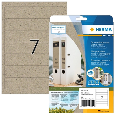 Product Αυτοκόλλητες Ετικέτες Herma folder Silphie A4 20 sheets 192x38 base image