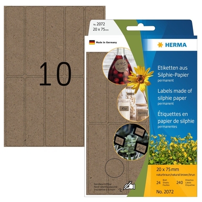 Product Αυτοκόλλητες Ετικέτες Herma Office Multi -purpose Silphie 20x75mm base image