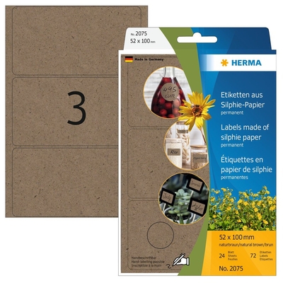 Product Αυτοκόλλητες Ετικέτες Herma Office Multi -purpose Silphie 52x100mm base image