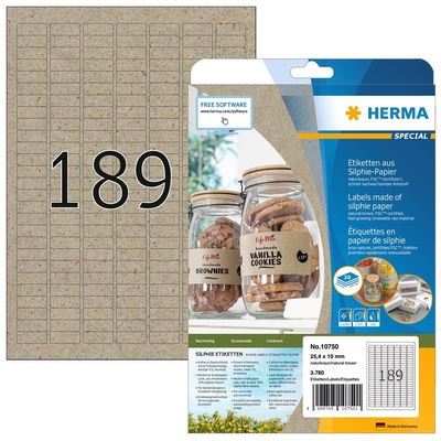 Product Αυτοκόλλητες Ετικέτες Herma Silphie A4 20 sheets 25.4x10 base image