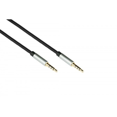 Product Καλώδιο 3.5mm Python 4-pin jack plug, black, 1m base image