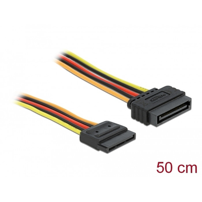 Product Καλώδιο Delock SATA 15Pin -> SATA 15Pin M/F 0.50m base image