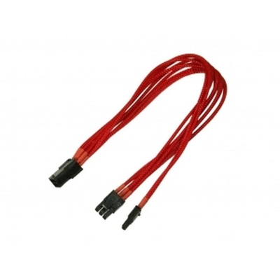 Product Καλώδιο Nanoxia PCIe 6+2Pin extension 30cm, Black/red base image