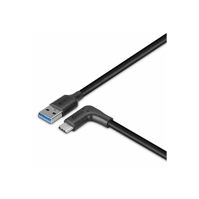 Product Καλώδιο USB Lindy 1.5m USB 3.2 Type A to C 90 Grad angled base image