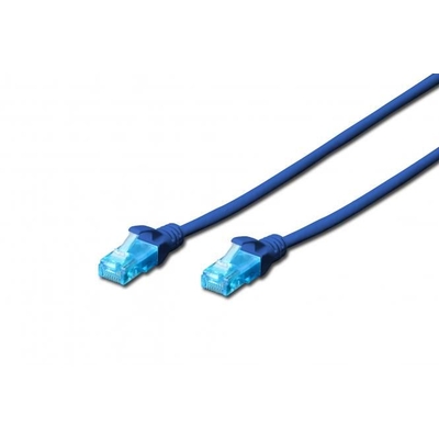 Product Καλώδιο Δικτύου Digitus RJ45 U/UTP Cat5e 0.50m Blue polybag base image