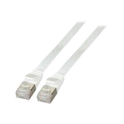 Product Καλώδιο Δικτύου EFB RJ45 Flachpatchkabel U/FTP, Cat.6A, PVC, 1m, White base image