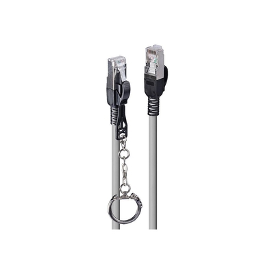 Product Καλώδιο Δικτύου Lindy Cat.6A S/FTP Gray 0,5m lockable base image