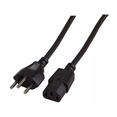 Product Καλώδιο Τροφοδοσίας EFB Switzerland-C13 180°, Black teilisoliert,2m base image