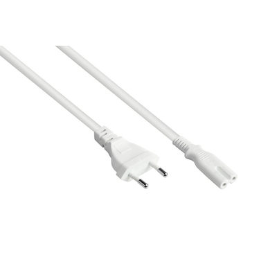 Product Καλώδιο Τροφοδοσίας Goodconnections Euro to C7/Euro 8 Bu. White 10m base image