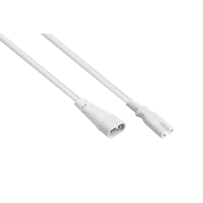 Product Καλώδιο Τροφοδοσίας Goodconnections Euro-extension C8-St/C7-Bu White 2m base image