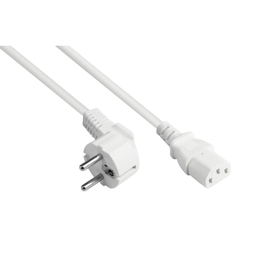 Product Καλώδιο Τροφοδοσίας Goodconnections protective-Plug gew.- C13 White 2,5m base image
