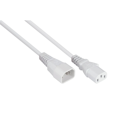 Product Καλώδιο Τροφοδοσίας Kabelmeister IEC C14 to C14 White 3m base image