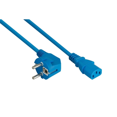 Product Καλώδιο Τροφοδοσίας Kabelmeister protective-St. (90° gew.) to C13 Blue 3m base image
