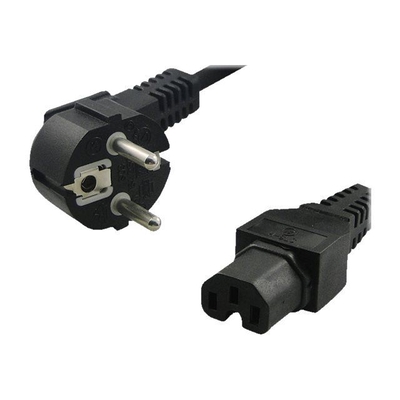 Product Καλώδιο Τροφοδοσιας Logilink Schukon 90° to C15 straight, 2m base image