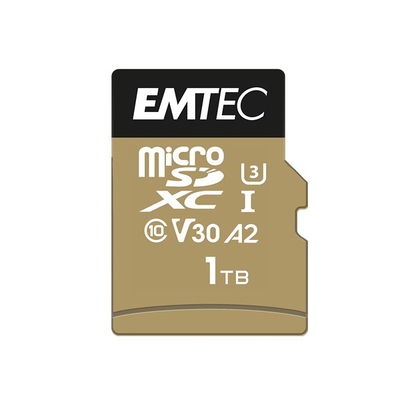 Product Κάρτα Μνήμης microSD 1TB Emtec UHS-I U3 V30 A2 SpeedIN base image