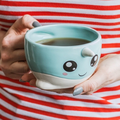 Product Κούπα Thumbs up! Tasse "Narwhal" 400ml light blue base image