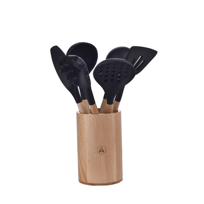 Product Κουτάλες Laguiole Kitchen utensils 6-piece set in a wooden bowl base image