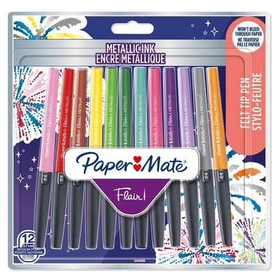 Product Μαρκαδόροι Papermate fiber Flair 12er METALLIC M 0.7 mm Blister base image