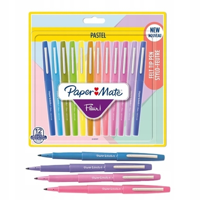 Product Μαρκαδόροι Papermate fiber Flair 12er PASTELL M 0.7 mm Blister base image