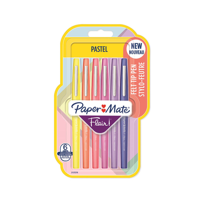 Product Μαρκαδόροι Papermate fiber Flair 6er PASTELL M 0.7 mm Blister base image