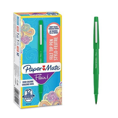 Product Μαρκαδόροι Papermate fiber Flair B Green 12 Stk base image